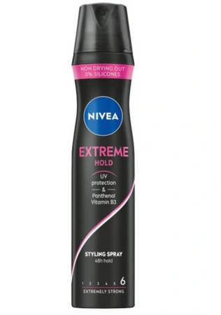 Nivea 6 Extreme Hold Lakier do włosów 250 ml  Silna kontrola stylizacji 