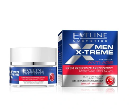Eveline Cosmetics MEN X-Treme Krem przeciwzmarszczkowy intensywnie nawilżający 50ml